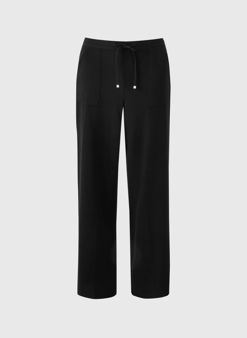 ماتلان Black Straight Leg Trousers